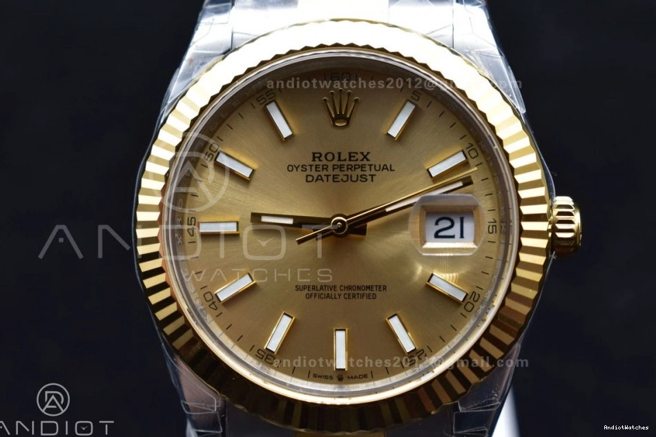 DateJust 600 YG 1:1 41 Best SS VSF Edition YG 126333 on 904L AllSeason VS Dial Oyster Bracelet 1230